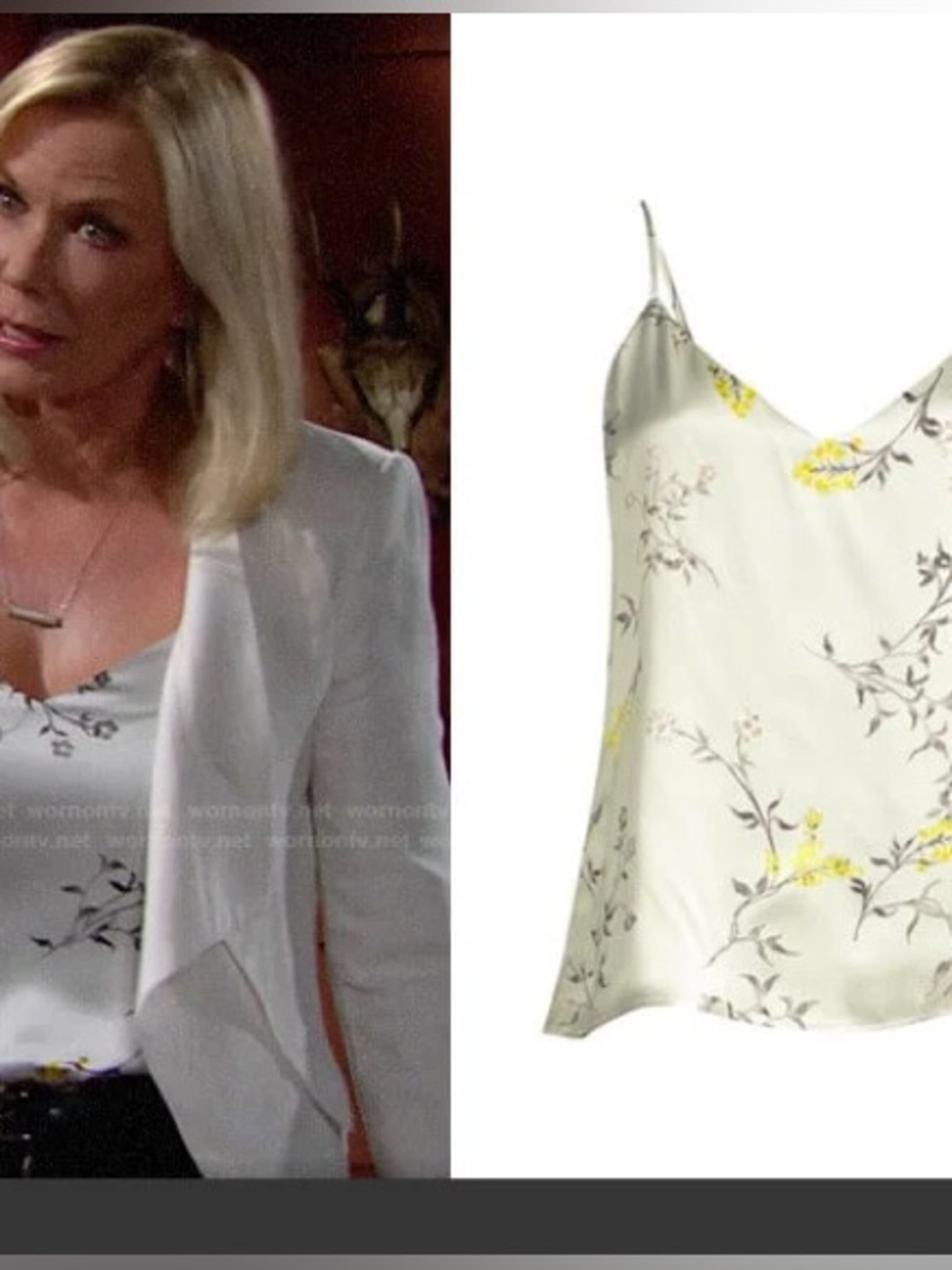 💛NWT L’AGENCE JANE SILK CANISOLE TOP SIZE L - Picture 4 of 11